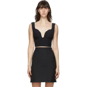 Alexander McQueen Black Sweetheart Bustier