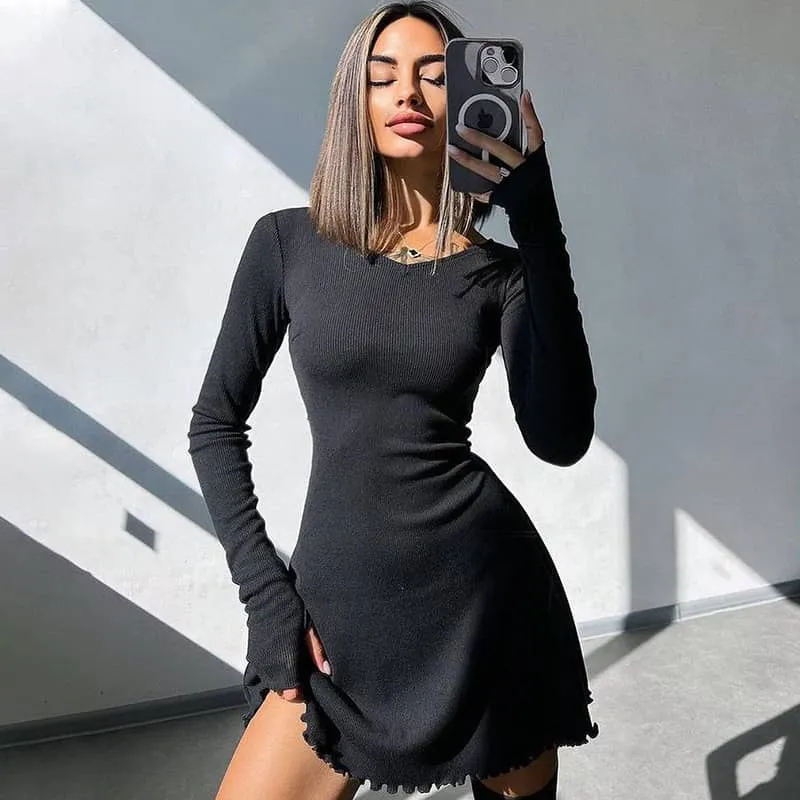 Back tie waist dress