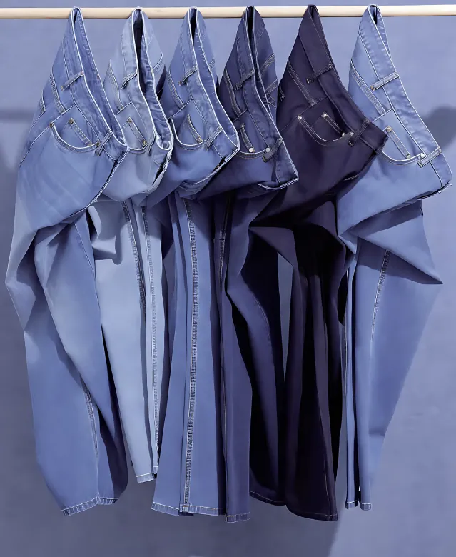 Bespoke Japanese Selvedge Denim Jeans Medium Blue Style No ZGA0017