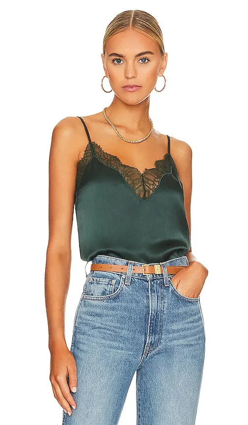 CAMI NYC Daisy Cami in Dark Green