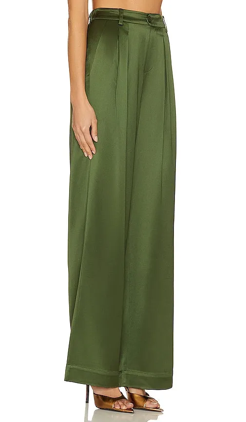 CAMI NYC Davina Pant in Dark Green