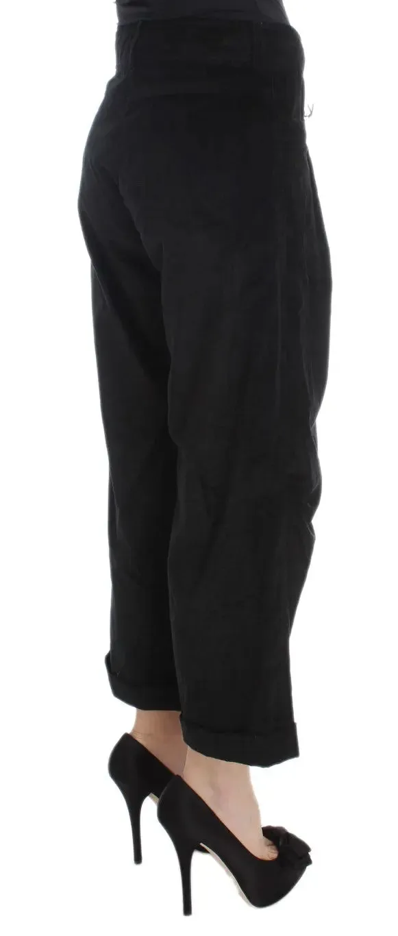 Chic Black Wide Leg Cotton Jeans