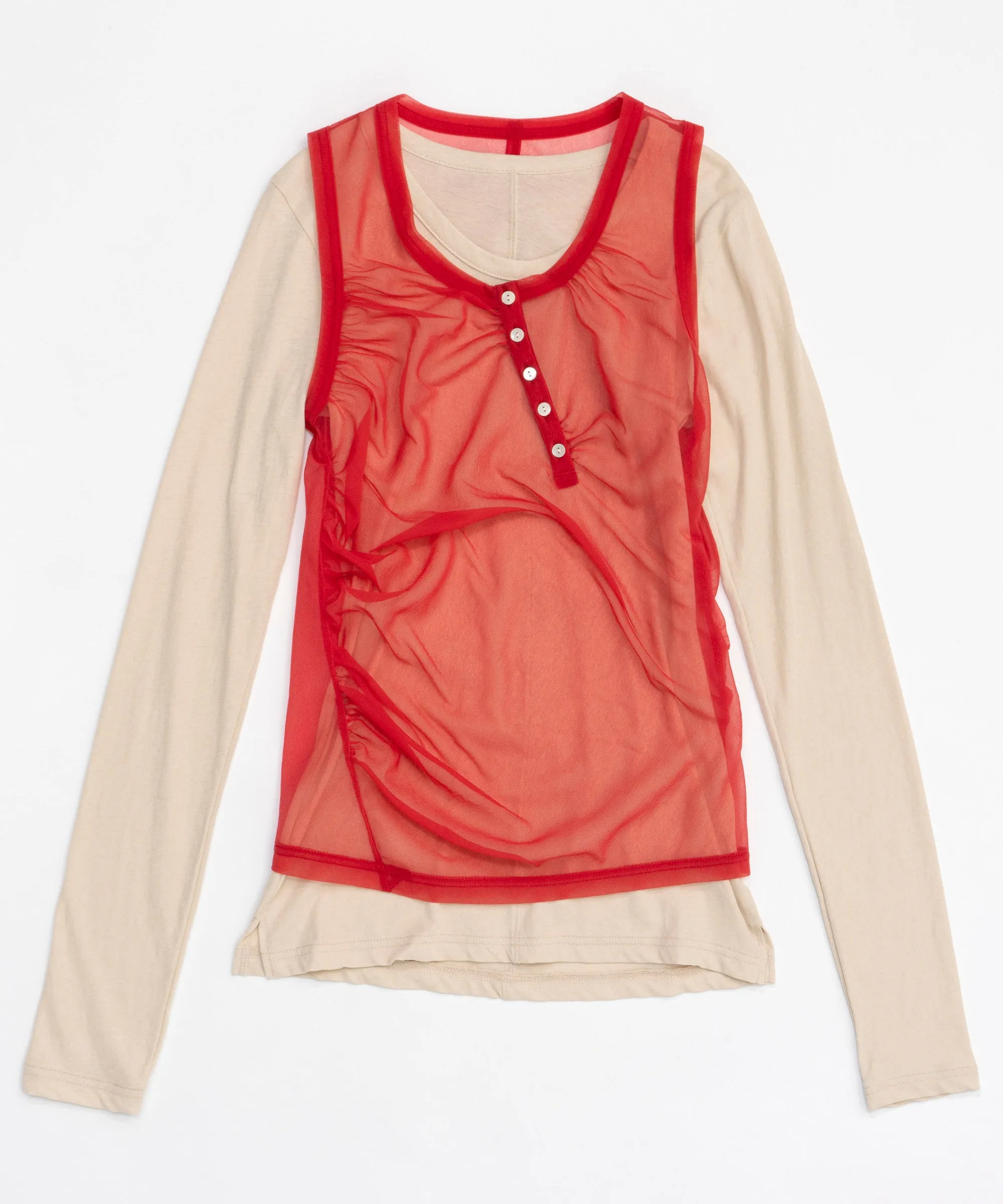 Henry Neck Tank Top Layered Tops