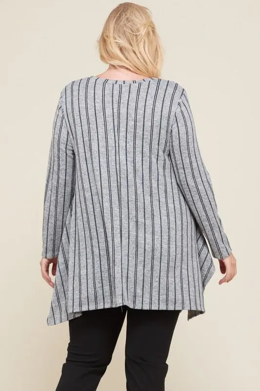 Let Loose Striped Tunic Top