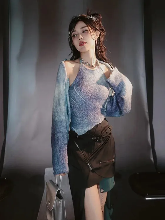 Marble Refreshing Gradation Layered Tops【s0000004027】