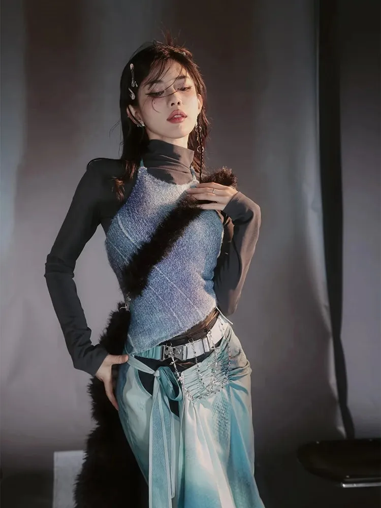 Marble Refreshing Gradation Layered Tops【s0000004027】