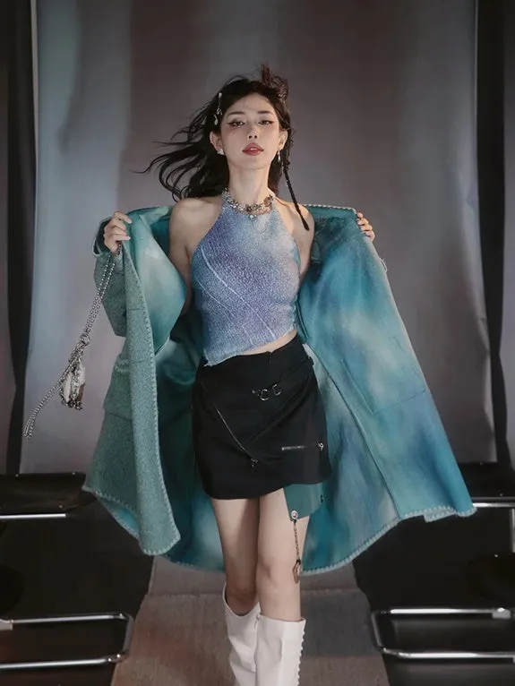 Marble Refreshing Gradation Layered Tops【s0000004027】
