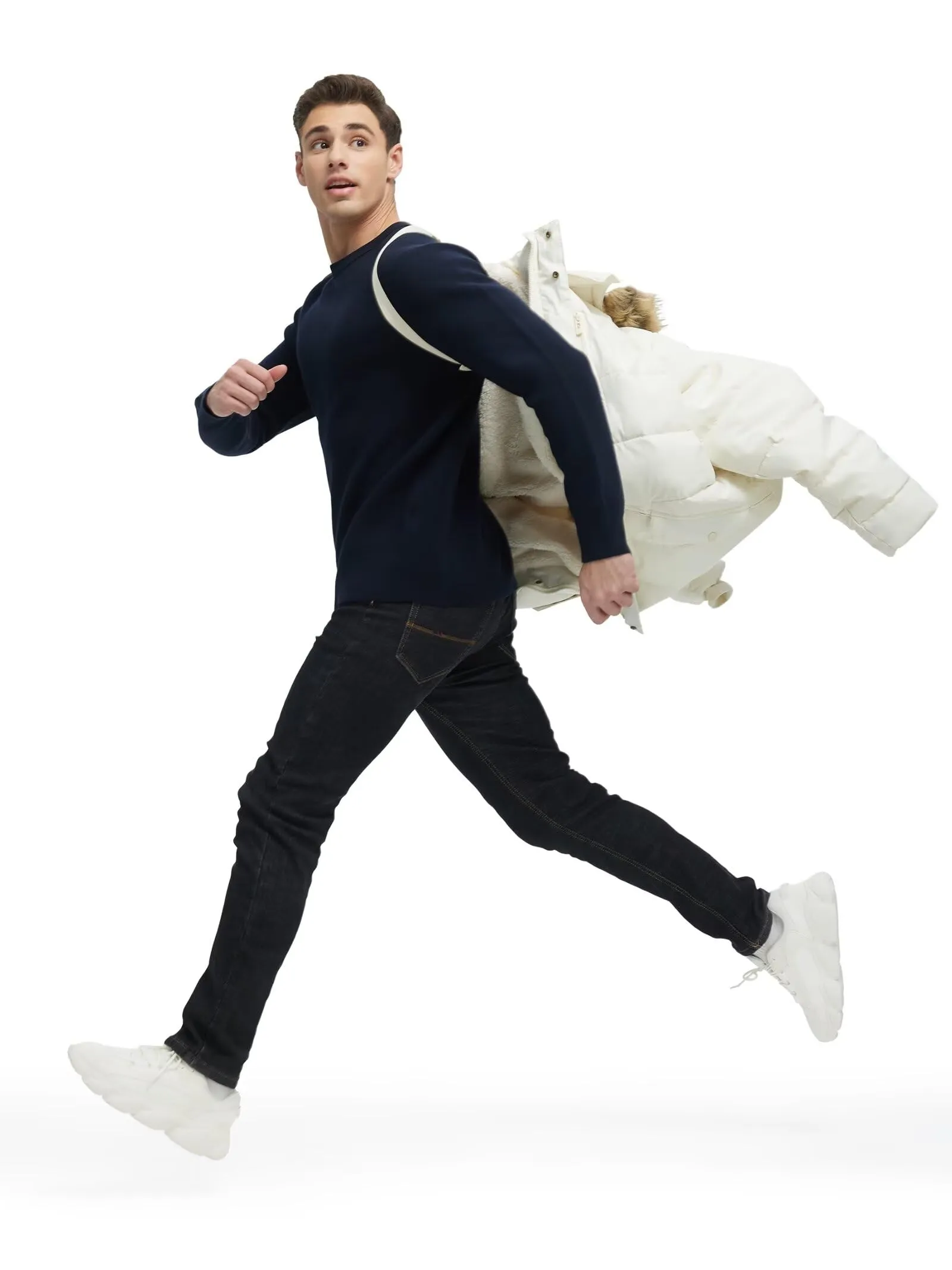 Men's Long Winter Coats Warm Water Resistant Puffy Hooded Windbreaker Insulated Thicken Jackets with Hood