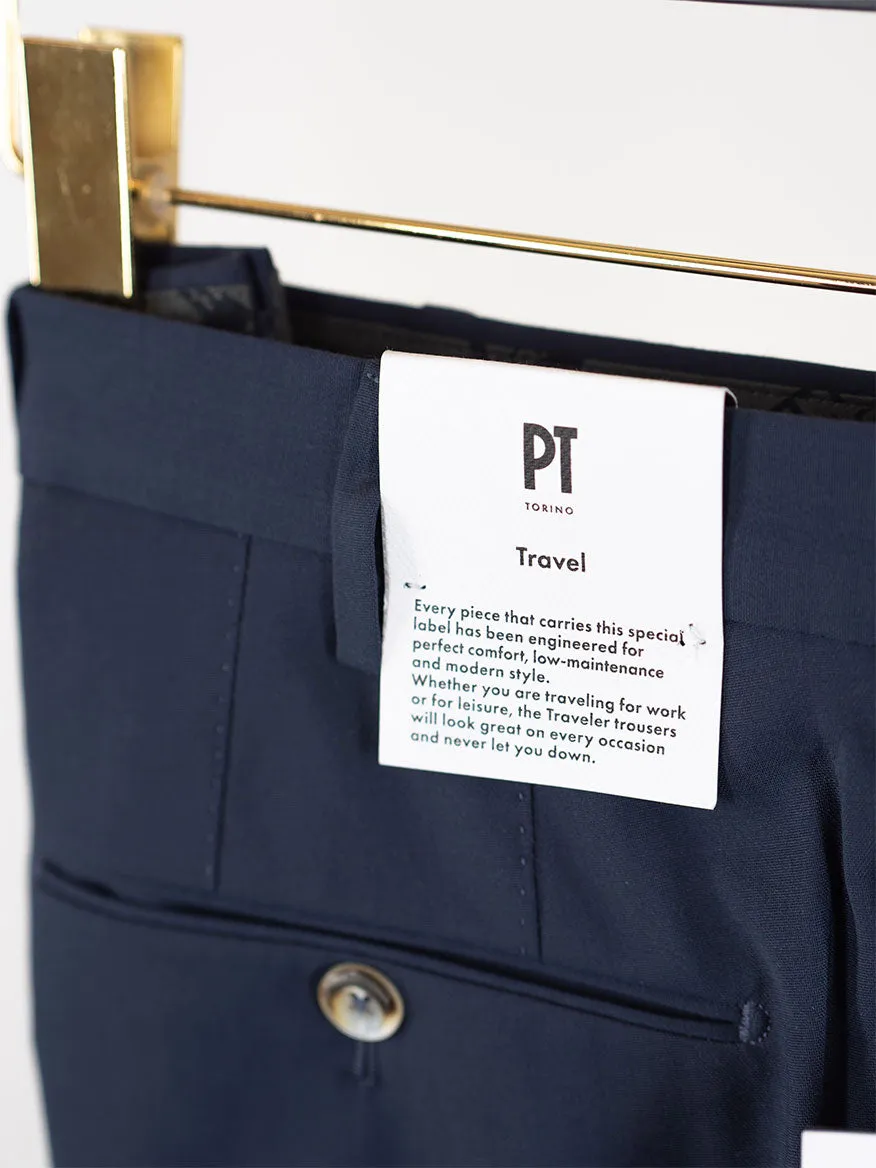 PT01 Travel Wool Performance Trousers in Cadet Blue