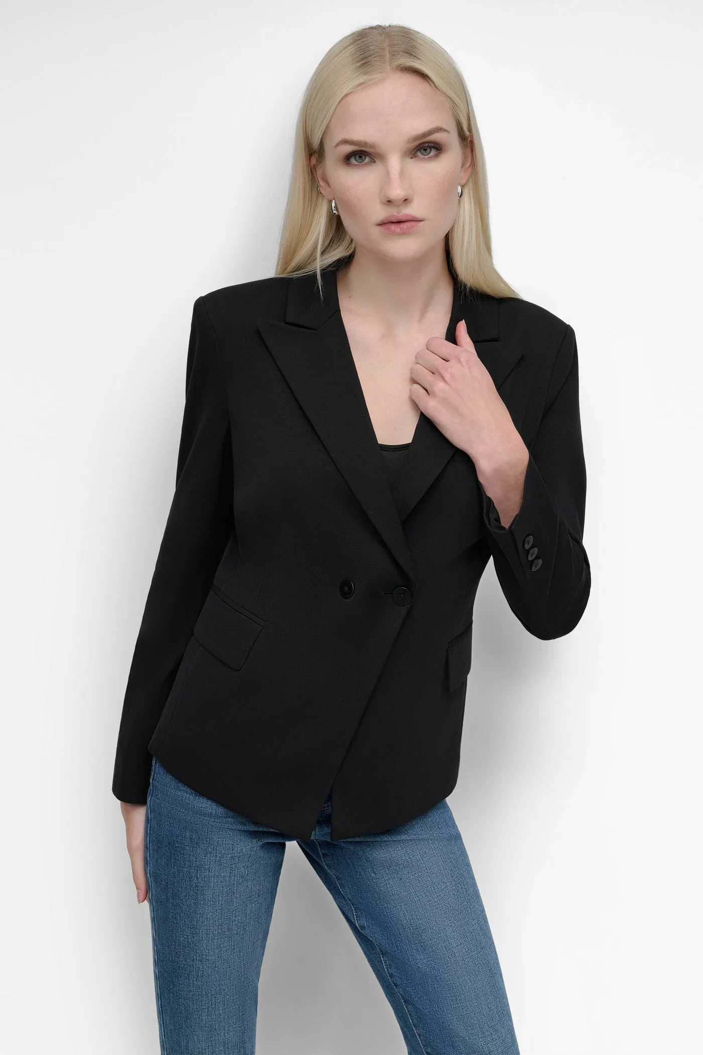 SINGLE BREASTED FITTED BLAZER