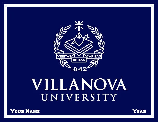 Villanova Seal  60" x 50"   Navy Base  Name and Year