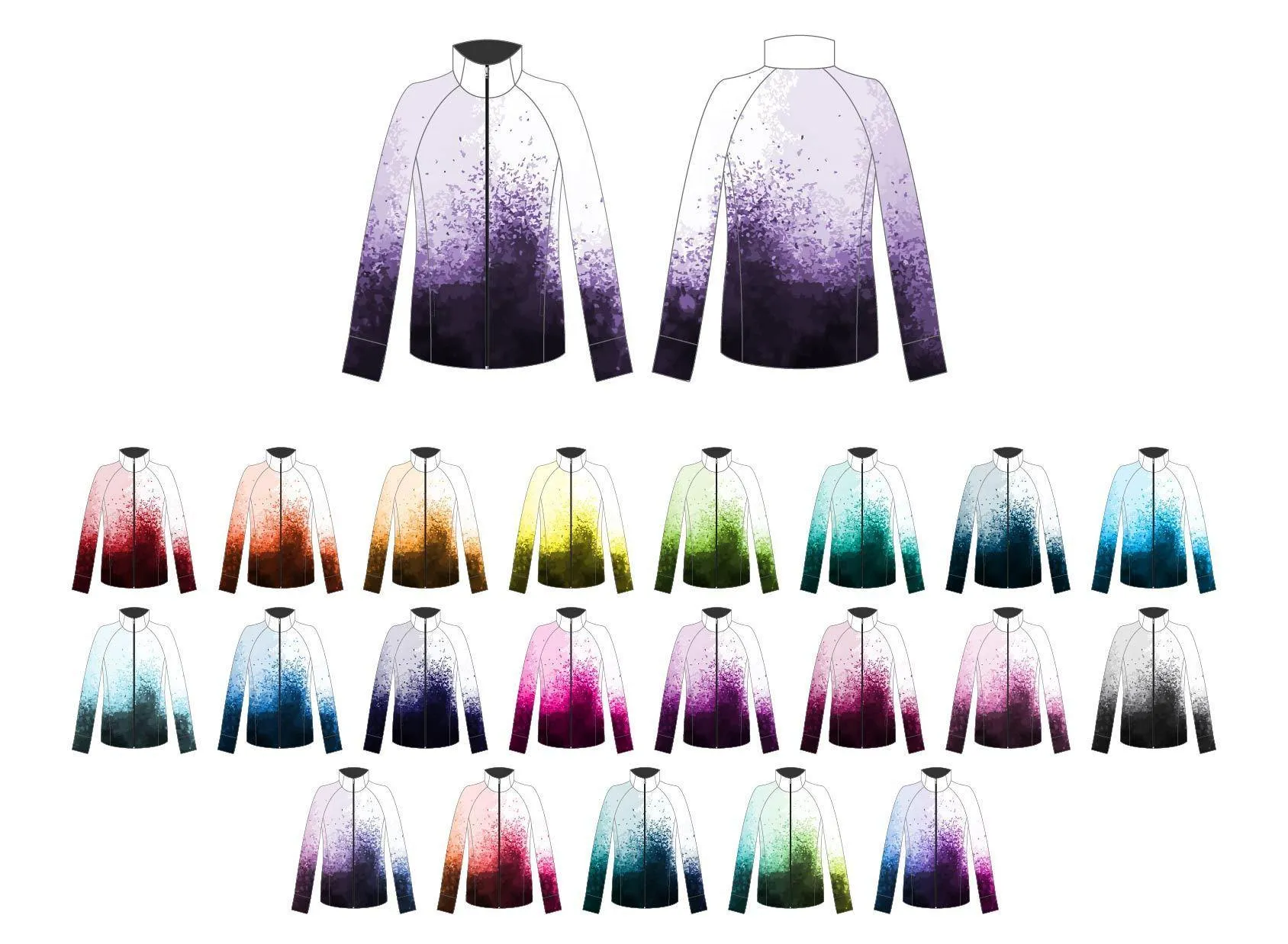 Watercolour Yoga Jacket