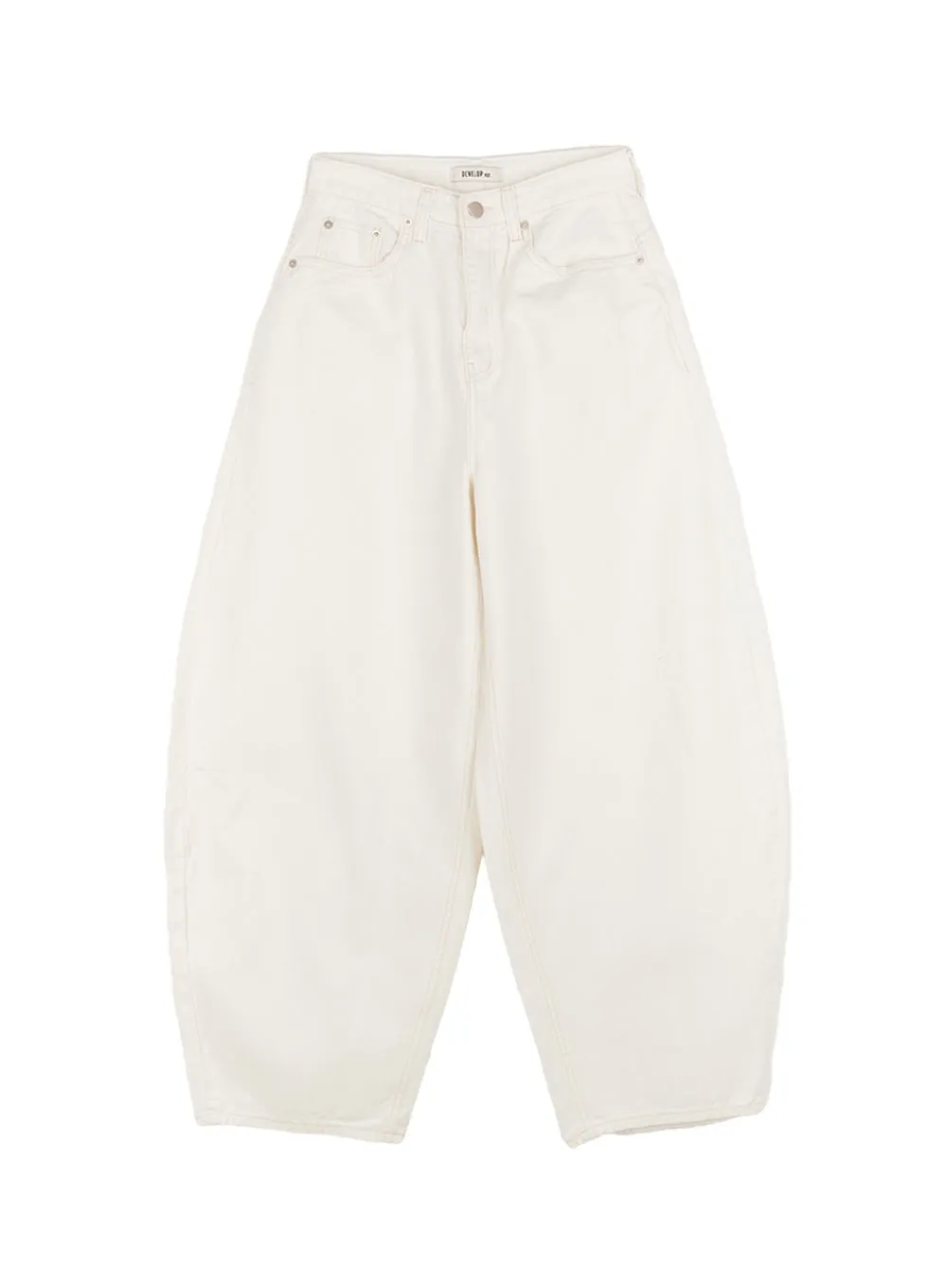 Wide-Fit Ribbon Cotton Trousers IA515