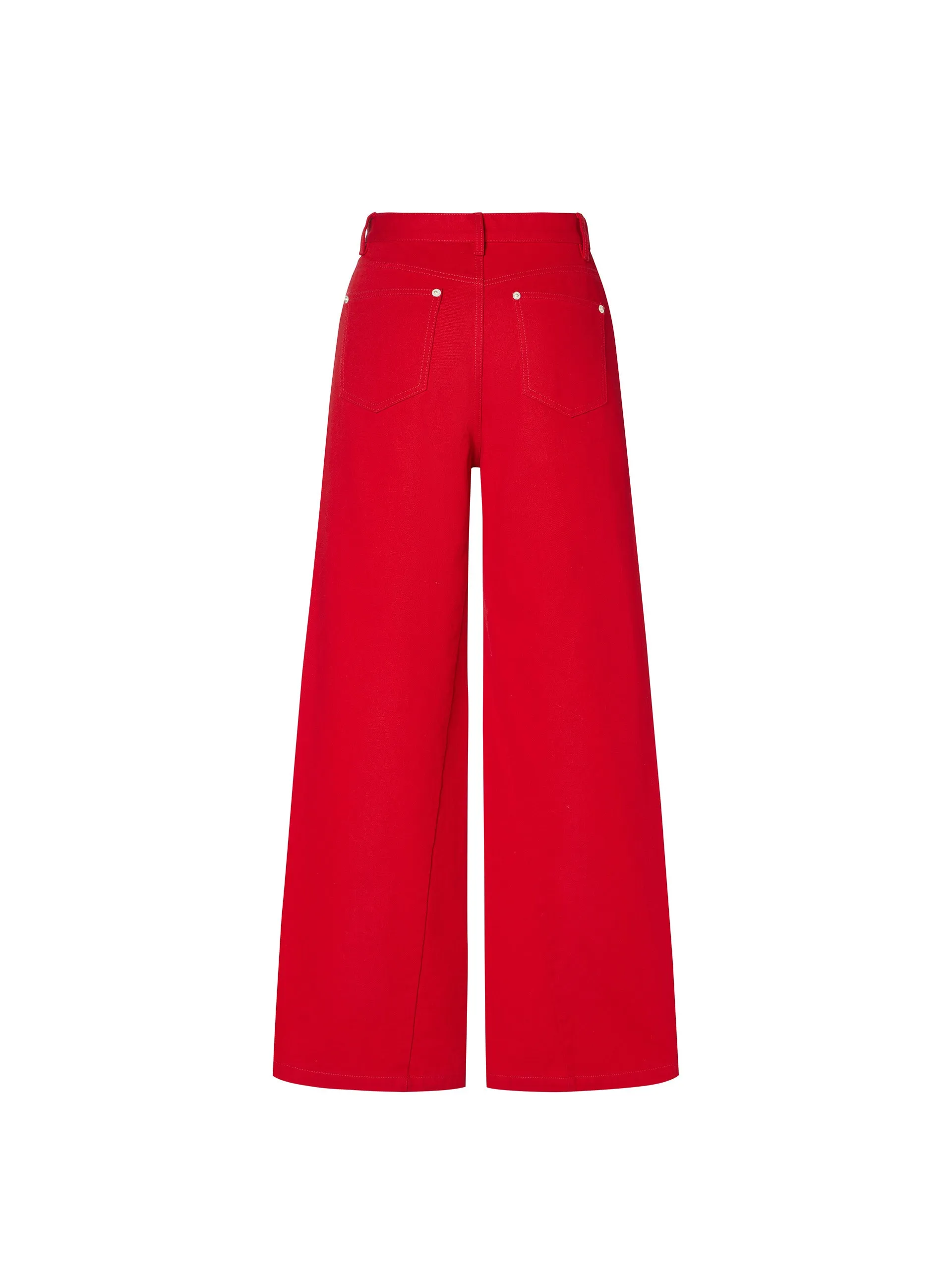 Wide Leg Denim Jeans